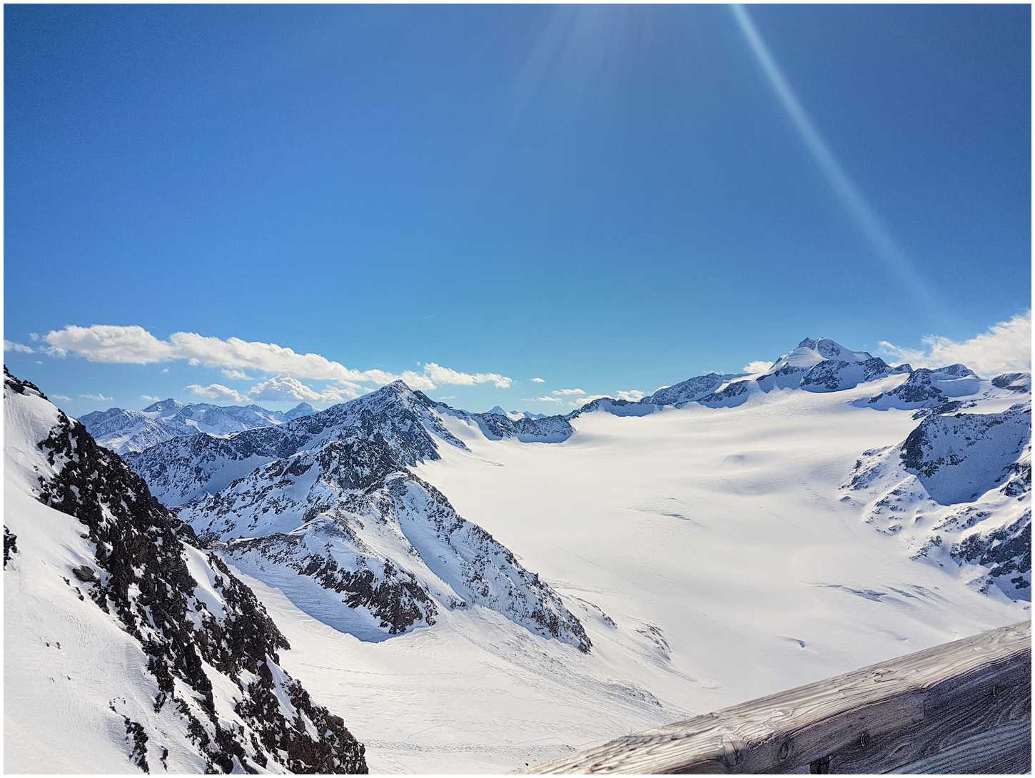 panorama Alp zimą
