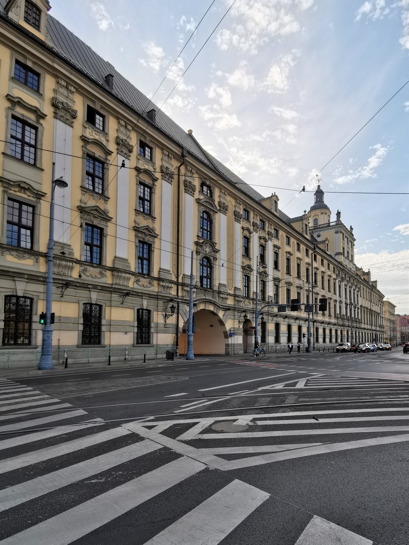 Uniwersytet Wrocławski, widok od ul. Grodzkiej